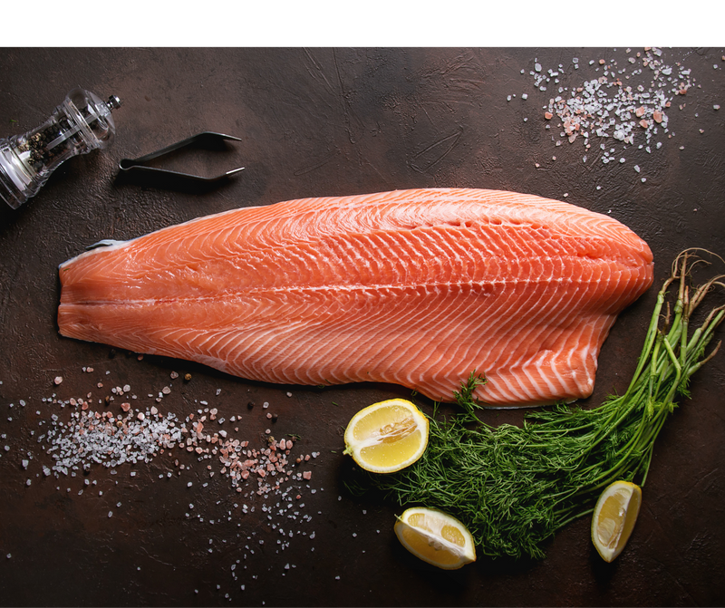 挪威冰鮮刺身三文魚柳<BR>(去骨去皮原裝未切) 4日前預訂 <BR> Chilled Norwegian fresh Salmon fillet skin off uncut-Sashimi grade (order 4 days in advance)